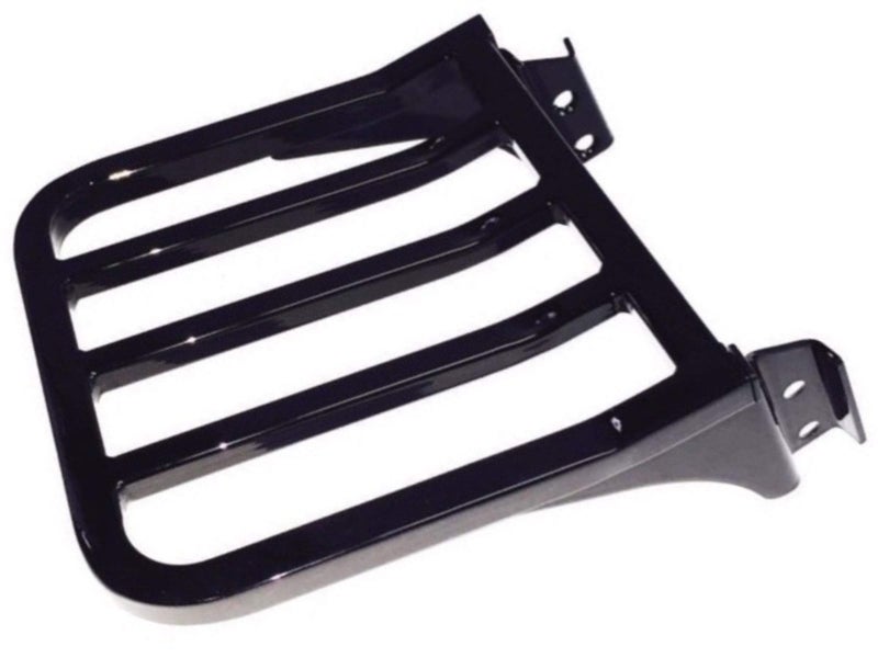 Eagle Skull Gloss Black Five Bar Sport Luggage Rack Rear Carrier For Harley Davidson Softail Heritage Classic Fat Boy Dyna Street Bob Low Rider Sportster XL1200 XL883 Iron Low Sissy Bar Backrest HD Refer 50300031 - Image 1